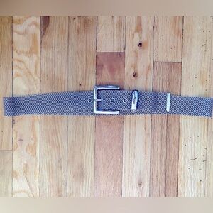 Vintage Silver-Tone Mesh Belt
